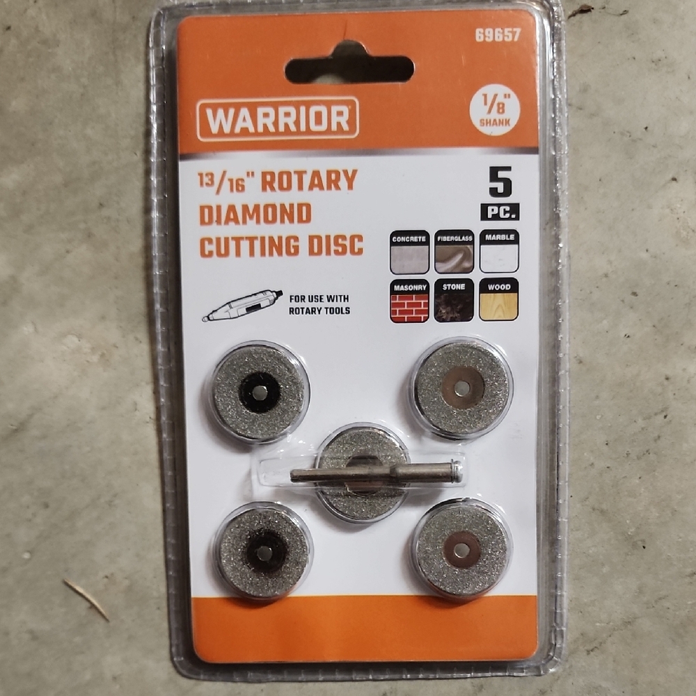 Warrior Rotary Diamond Cutting Disc Set